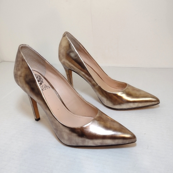 Vince Camuto VC - Kain women's gold heels size (7.1/2) - Picture 1 of 16